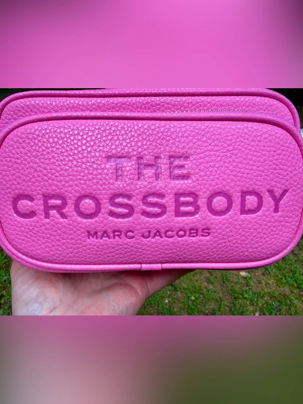 Marc Jacobs Hot Pink Pebbled Leather Crossbody